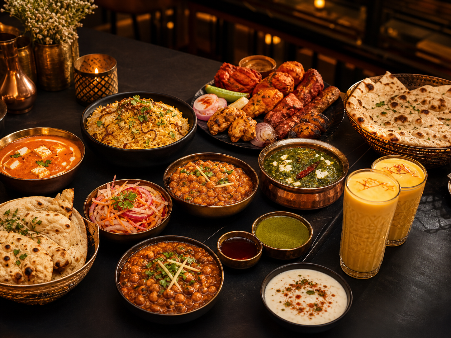 Punjabi catering feast
